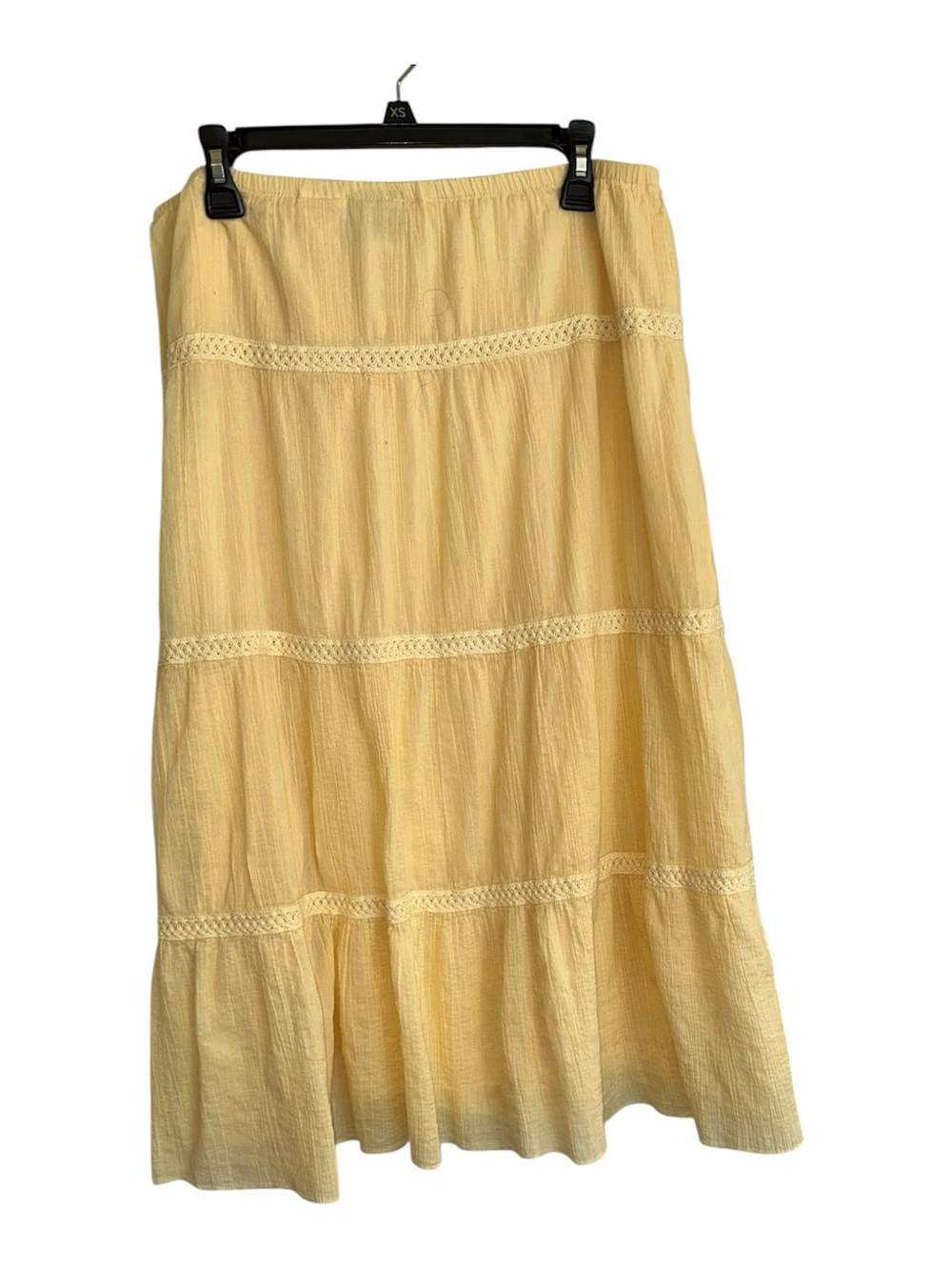 Ruby road maxi  granny yellow skirt women 12P
